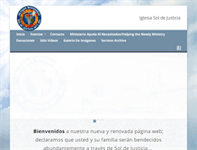 Tablet Screenshot of iglesia-soldejusticia.org